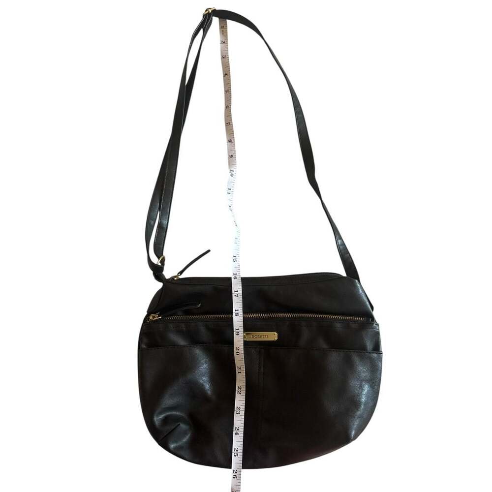Rosetti Black Faux Leather Crossbody Bag - Picture 7 of 7